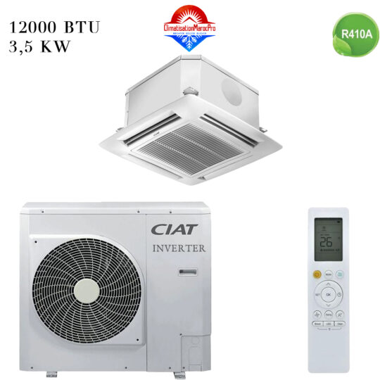 Climatiseur Cassette CIAT 12000 BTU Inverter – Solution économique et performante pour petits espaces.